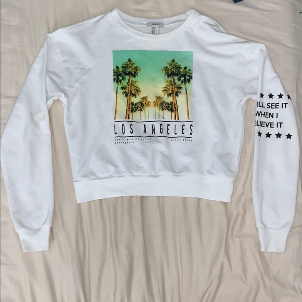 LA cropped pullover
